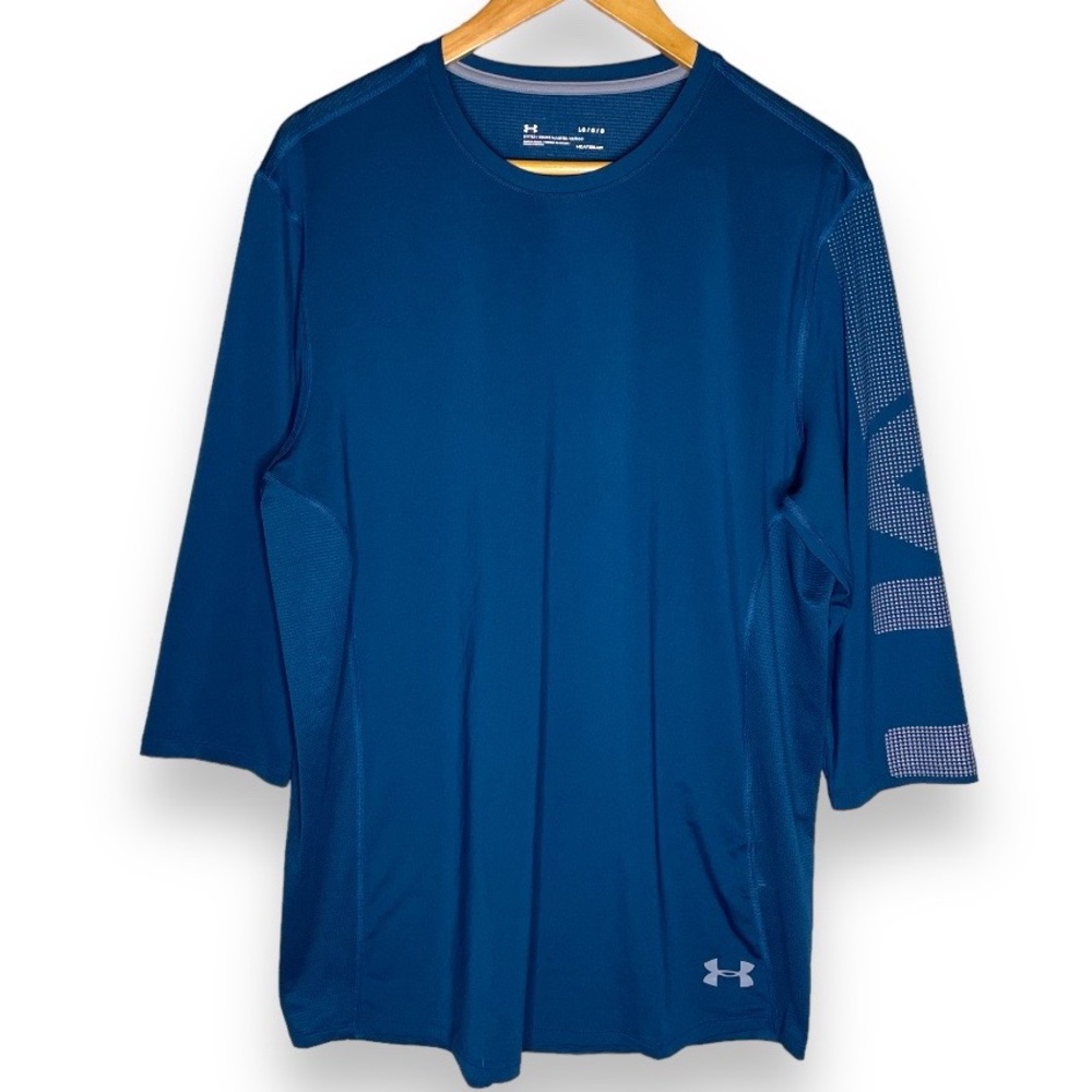 Under Armour Heatgear Fitted Half Sleeve Athletic Shirt Mens Size Large